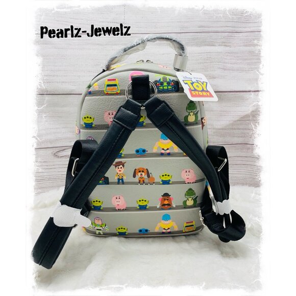Loungefly Disney Pixar Toy Story Character Shelf Rex Slink Buzz Backpack NWT main image 4